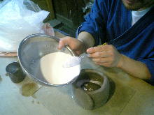 石膏型作り�A